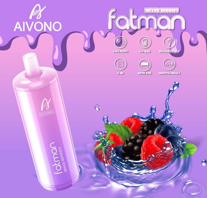 Aivono FATMAN 6800 Puffs Vape: Tu Compa&ntilde;ero de Sabores Intensos en el Estilo Argentino